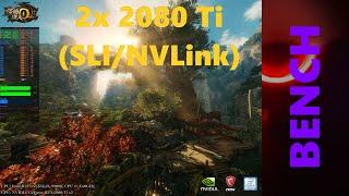 Monster Hunter Benchmark test in 2020 4K | 2x 2080Ti (SLI/NVLink) | i9 9900K @ 5.0 GHz