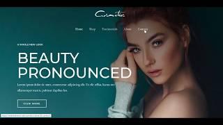 #Webdesign COSMETIC PRODUCTS STORE WEBSITE DESIGN