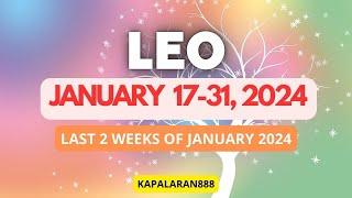 IHANDA ANG SARILI! PARA SAYO ITO! ️ LEO JANUARY 17-31, 2024 General/Money/Love Tagalog#KAPALARAN888