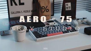 Welcome to my Cyber ​​Aviation   Gray Studio Aero 75 Build and typing sound