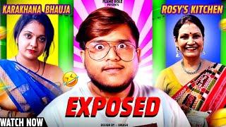 Rosy's kitchen  "car khana" EXPOSED   || FLAME ROLE ROASTING