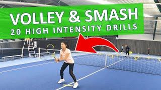 20 Volley & Smash Drills  High Intensity Practice For Advanced Players