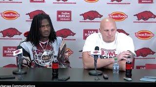 Andrew Armstrong and Landon Jackson Press Conference - Arkansas 35, Louisiana Tech 14