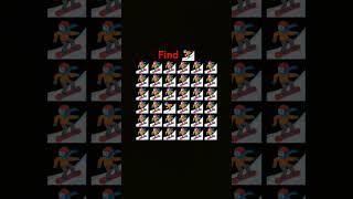 try to find the odd emoji challenge