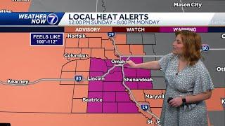 Heat Advisory, high humidity Saturday