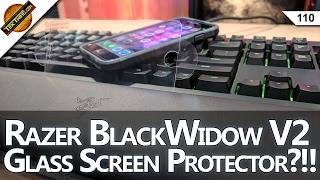 Razer BlackWidow V2, Lock Facebook w/ A Key! AmFilm Tempered Glass Screen Protector, Standard Notes