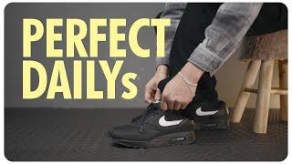 The Perfect Daily Sneakers??! Air Max 1 Black White - On Feet & Lace Swap Review.