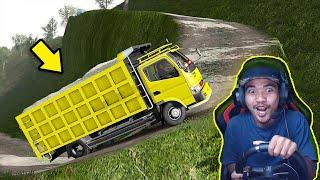 KEKUATAN SUPER!! MOBIL DUMP TRUCK MUAT PASIR NANJAK - ETS2