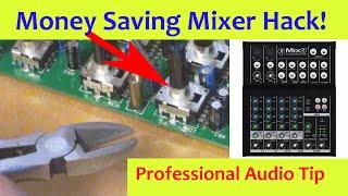 How To Repair Any Mixer - Hot Audio Tip - Mixer Hack