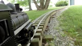 Scary run and wreck - Live Steam - 3-1/2" Gauge - 1/16th Scale - 0-4-0 Switch Engine