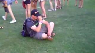 Wasted guy at Coachella 2010 - FRIDAY