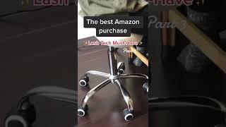 Lash Tech Must-Have to improve lashing posture: Hydraulic Saddle Stool from Amazon