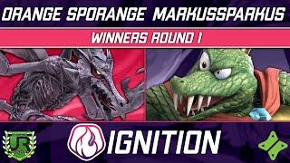 Orange Sporange (Ridley) vs MarkusSparkus (K Rool) - Ignition 286 WINNERS ROUND 1