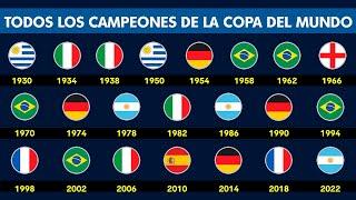 TODOS los CAMPEONES de la COPA DEL MUNDO 