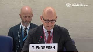 Tormod C Endresen Calls the Universal Periodic Review a "Diamond" in the Human Rights System | HRC56