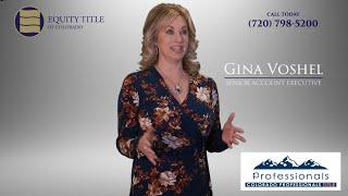 Colorado Professional Title - Gina Voshel