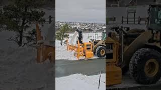 City loader with new LARUE snow blower