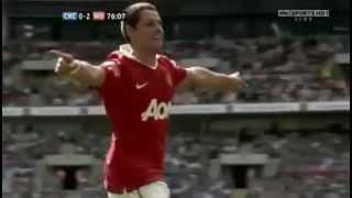 Gol Chicharito vs Chelsea 2010 Community Shield (con la cara)