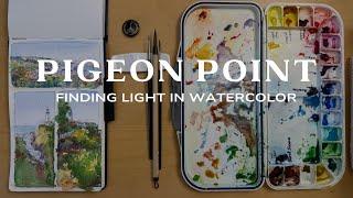 Calming Watercolor Practice | 3 Coastal Thumbnail Sketches & Finding Light