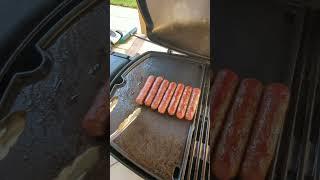 Perfect BBQ Sausages on Weber Q 