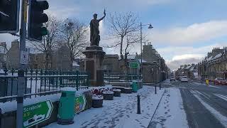 THURSO Town Centre Walk, Very Cold Weekday Afternoon in Early Spring, Caithness  NC500 – N008 [4K]