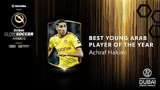 Achraf Hakimi - Best Young Arab Player of the Year - 11th Globe Soccer Awards