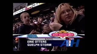 OHL Feb. 4, 2005 Ryan Pottruff,GUE v Andrew Hotham,ERI Guelph Storm Erie Otters