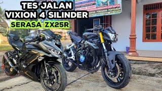 tes jalan Vixion 4 silinder katanya lebih mantap dari zx25r