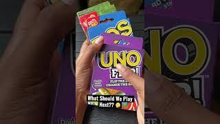 UNO Flip, DOS, UNO Minecraft?  #unocardgame #shorts