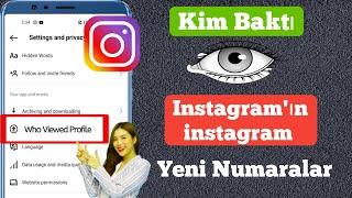 Instagram Profilime Kimlerin Baktığını Nasıl Anlarım || Instagram hesabını kim ziyaret etti 2023