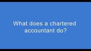 What does a chartered accountant do? Andrew Brown