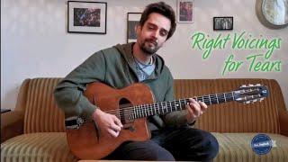 proper gypsy jazz chords to "tears" by Django Reinhardt