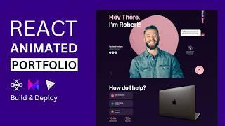 3D Animated Portfolio Website with React & Motion and Three.js | Beginner React Project Tutorial