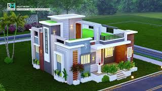 PART - 2 // EAST FACING, 1200 SQFT 32'6" X 38' 2BHK // BUNGALOW PLAN BY @smplans3dhousedesign