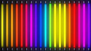 Flashing Colored Lights Colorful Fluorescent Lights Party Disco Neon Video Background