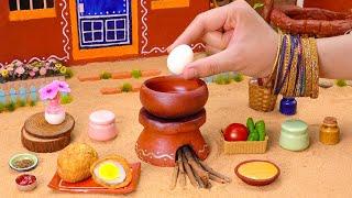 Miniature Pakora Recipe | Crispy Egg Pakora Recipe | Tiny Foodkey