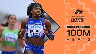 Hodge and Reid impress during 100m heats | World Athletics U20 Championships Lima 24