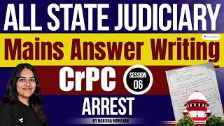 Arrest | CrPC Mains Answer Writing: Session 6 | Harsha Mahajan