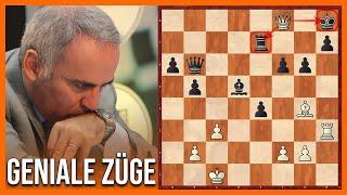 Geniale Schachzüge 10 || Garry Kasparov mit unglaublichem Zwischenzug