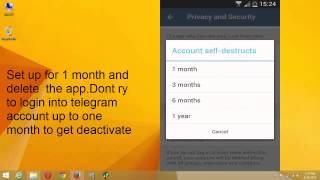 how to deactivate telegram account on android | how to delete telegram account on android