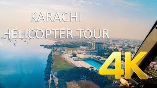 Karachi Helicopter Tour - 4K Ultra HD - Karachi Street View