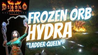 The Hydra Frozen Orb Sorceress is AWESOME In Ladder 2.4 On Diablo 2 Resurrected!