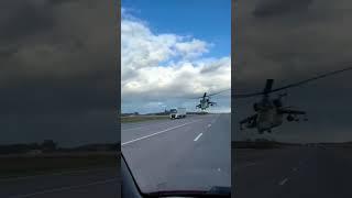 unbelievable!! UKRAINIAN helicopter flying EXTREMELY LOW !!