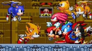 Sonic The Fox And Tails The Hedgehog VS Sonic Team