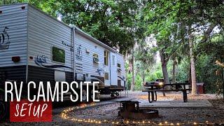 How To Setup Your RV Campsite! RV for beginners