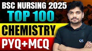 BSC NURSING CHEMISTRY TOP 100 PYQ, MCQ, | AIIMS / RUHS BSC NURSING CHEMISTRY IMPORTANT QUESTIONS
