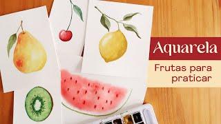 AQUARELA Frutas para praticar