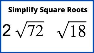 How to Simplify a Square Root