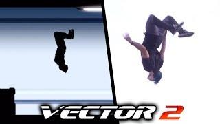 ALL THE TRICKS from Vector In Real Life (Vector 2 Parkour game)