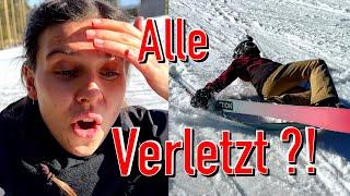 EVERYONE INJURED?! Ski challenge with friends ️